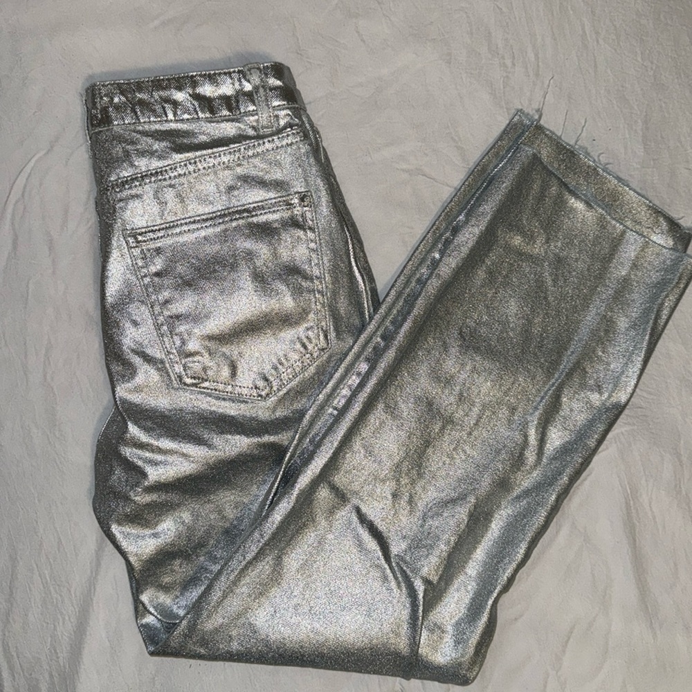 Zara Metallic Pants
